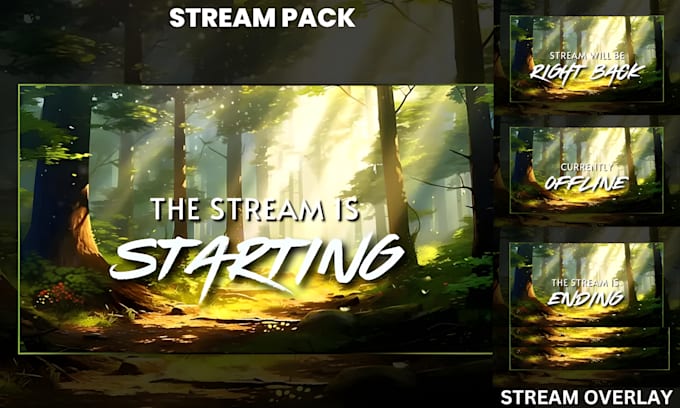 do custom stream overlay animated twitch overlay vtuber overlay for streamers