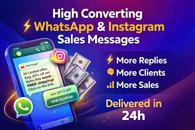 high converting whatsapp and instagram sales messages