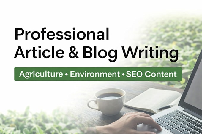 write original and well researched article