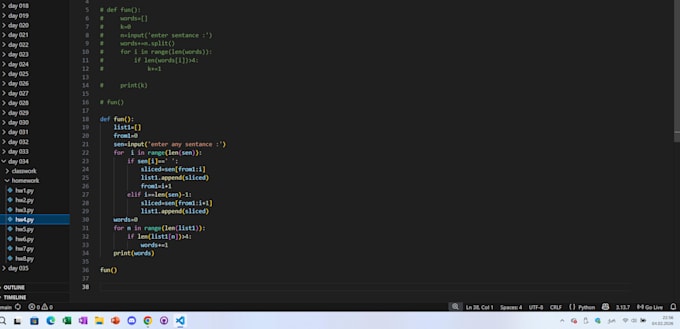 create a simple python script for beginners projects