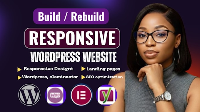 build wordpress website redesign, wordpress elementor
