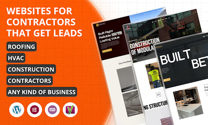design a lead generating website for contractors