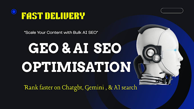 perform GEO aeo ai seo optimization for chatgpt gemini, website and backlink