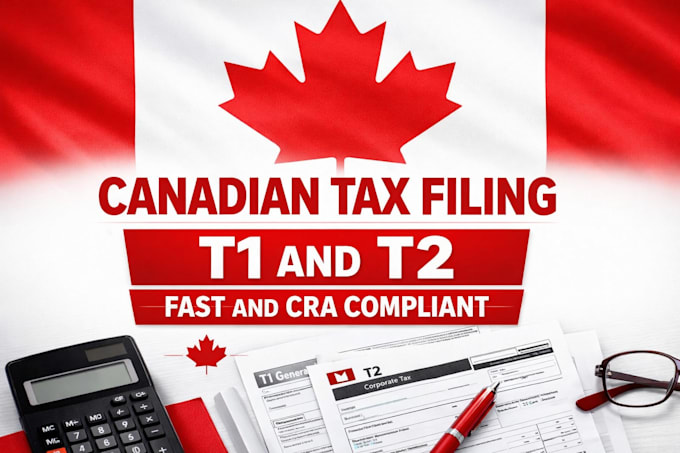 file canadian t2 corporate tax return and t1 personal tax fast and cra compliant