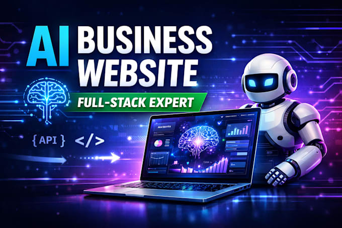build or rebuild ai business website with full stack website development
