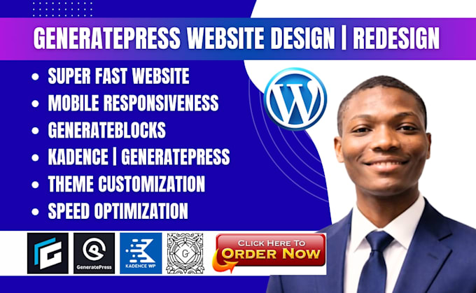 design generatepress wordpress website with generateblocks pro generatepress
