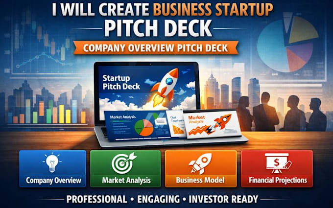 create business startup pitch deck company overview pitch deck