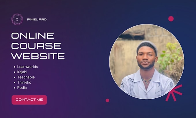 create online course website on learnworlds, kajabi, teachable, thinkific, podia