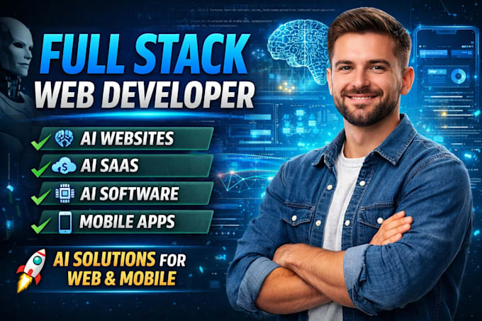 be full stack web developer for ai website