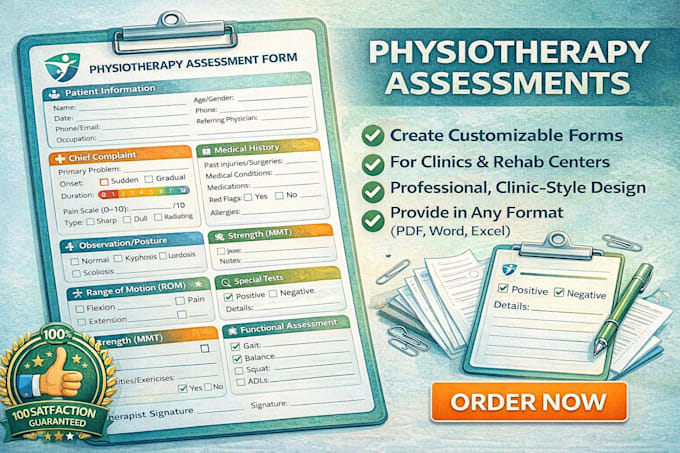 design custom healthcare flyers and patient assessment forms