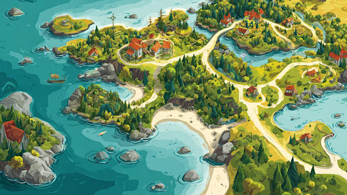 draw a vector map in illustrator