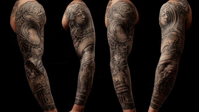 professionally design your sleeve tattoo