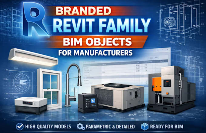 create branded revit family bim objects for manufacturers