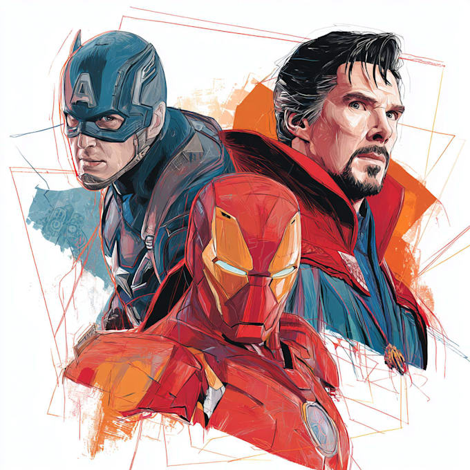 create top quality super hero character