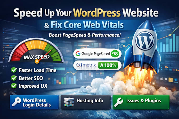 optimise wordpress speed , fix slow website