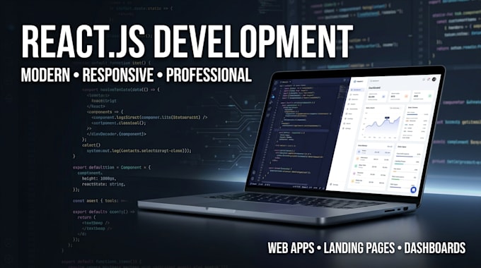 build a responsive react website or modern frontend web app