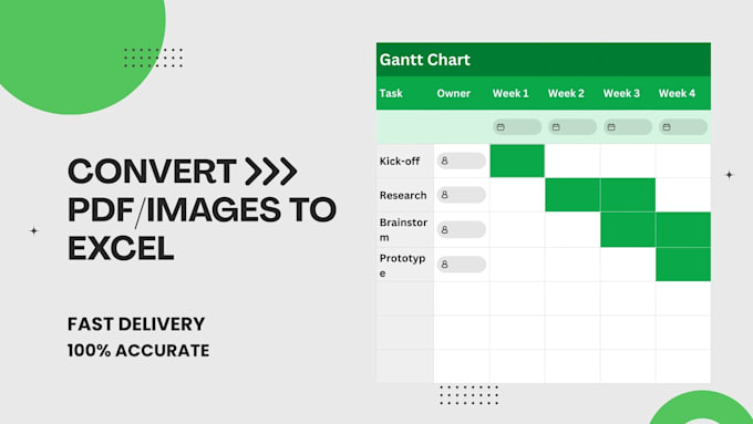 Convert pdf and images to excel with accuracy by Abdullah_2448 | Fiverr