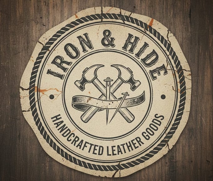 design a vintage handmade logo with a rustic feel