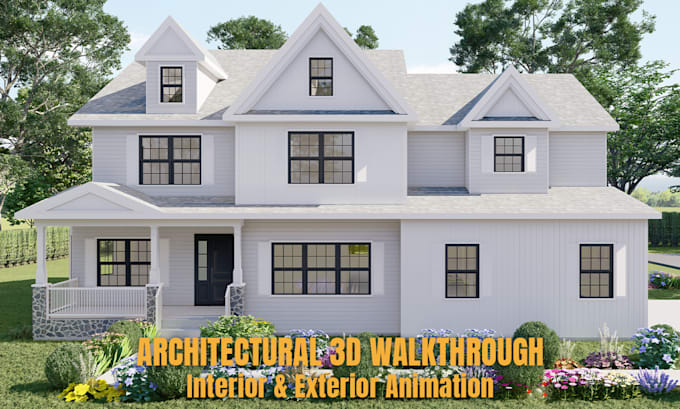 create 3d architectural walkthrough animation