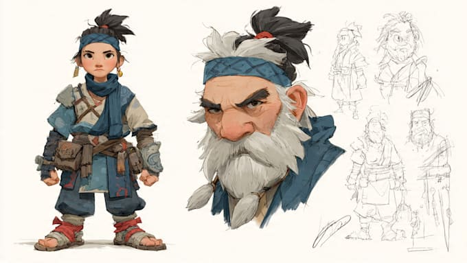draw character design concept