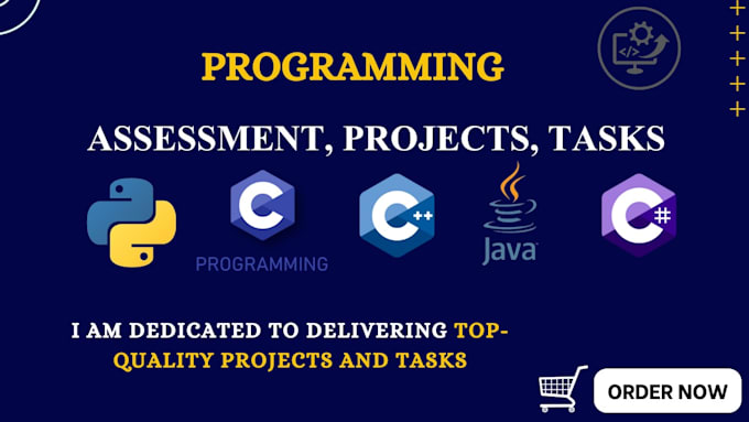 do programming and coding assignments,projects in c, cpp, python,java,c sharp