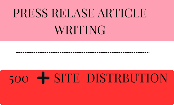 write press release articles and publish on news sites