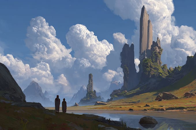 paint fantasy illustration and concept art