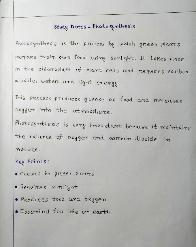 provide neat and accurate handwritten work for any content
