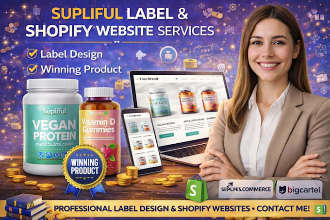 design supliful product label supliful product upload supliful shopify website