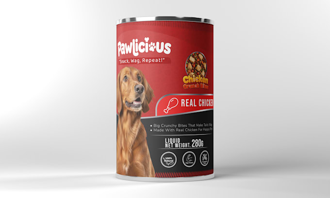 design amazon private label pet treat packaging
