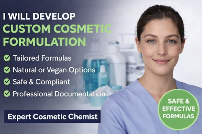 develop custom cosmetic formulation as your cosmetic chemist