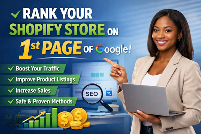 do shopify store SEO optimization for 1st page google ranking