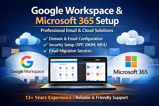 setup google gsuite workspace m365 or o365