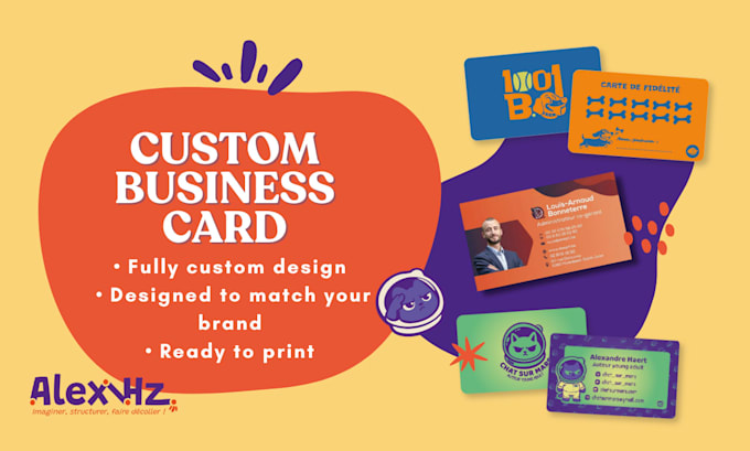 design a customized business card for your business or band