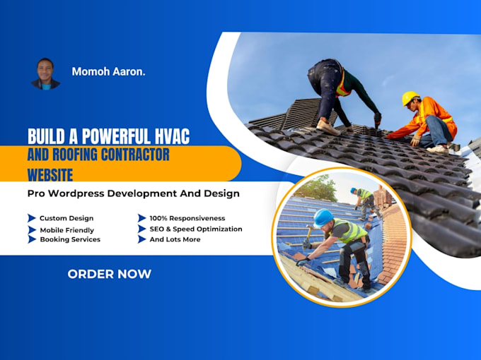 do a custom website design for hvac and roofing contractors