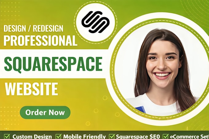 build squarespace website, squarespace design, squarespace redesign, figma