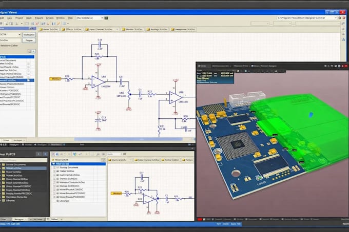 design optimized power electronics pcb with clean schematic