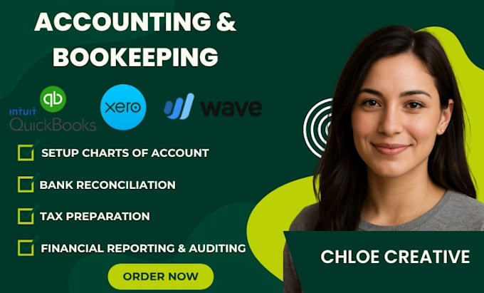 Do bookkeeping and accounting in quickbooks online xero wave by Chloe ...
