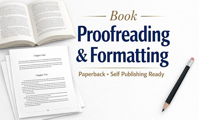 proofread and format your amazon KDP paperback for publishing