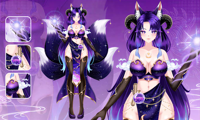 do nsfw 2d vtuber rigging live2d vtuber model anime vtuber commission vbridger