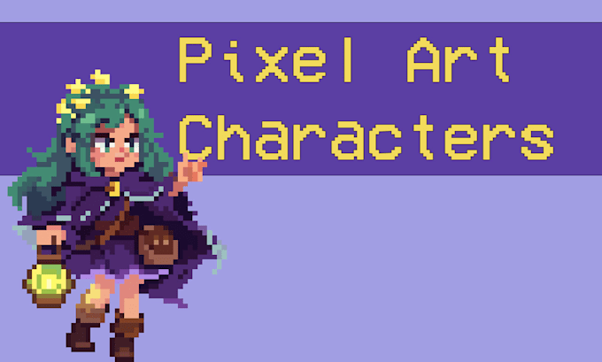 create custom pixel art characters