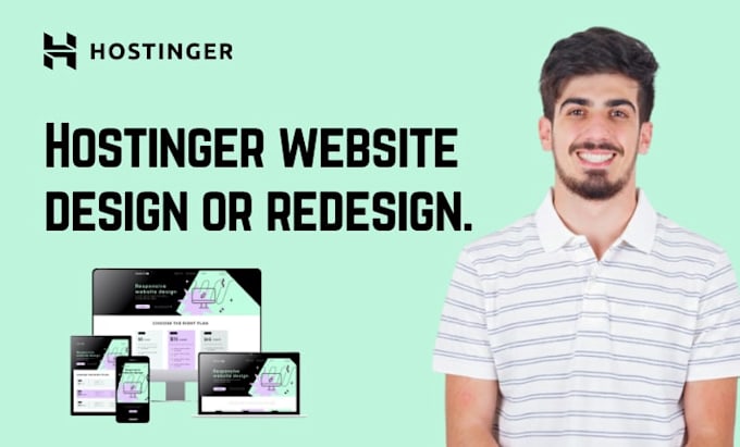 redesign hostinger website, hostinger landing page design