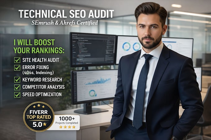 create website SEO audit using moz pro, ahref and semrush