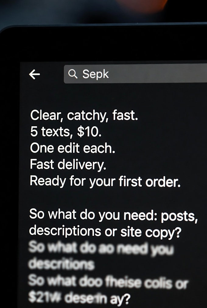copywriting for everything posts, products, websites