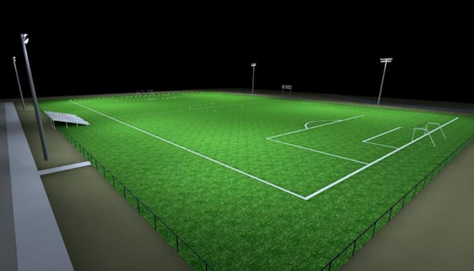 design soccer field lighting plans with photometric plan