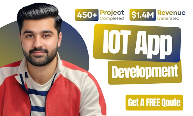 iot app development for android ios app as iot developer, flutter developer