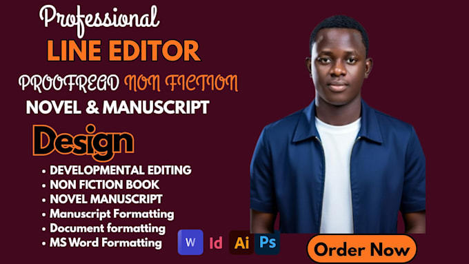 line edit, proofread non fiction book, novel manuscript developmental editing