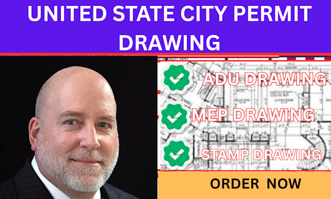 usa permit drawing, structural drawing,mep drawing,adu drawing, stamp  drawing
