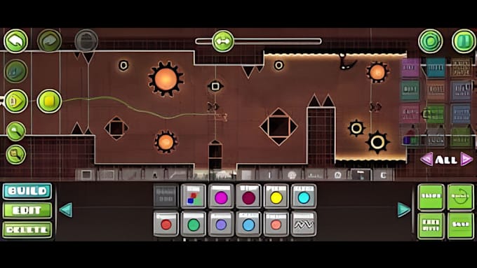 professionally decorate dash collab level, custom level art and effects