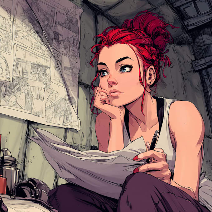 illustrate dialogue focused comic book pages